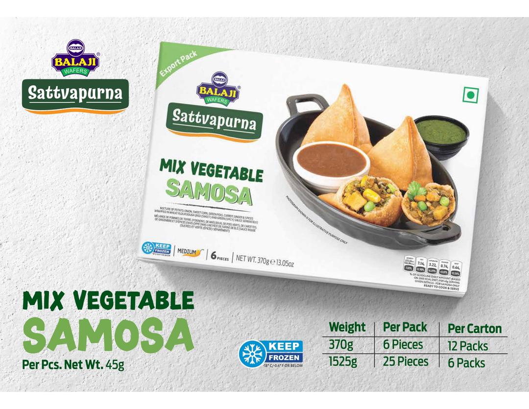 Mix Vegetable Samosa (Sattvapurna)